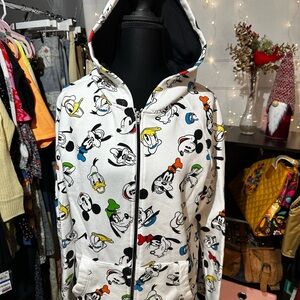 Disney White Cartoon Character Jacket